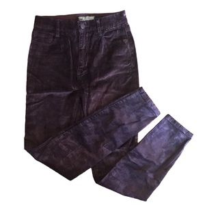 Free People Sueded Sateen Pants brown size 25